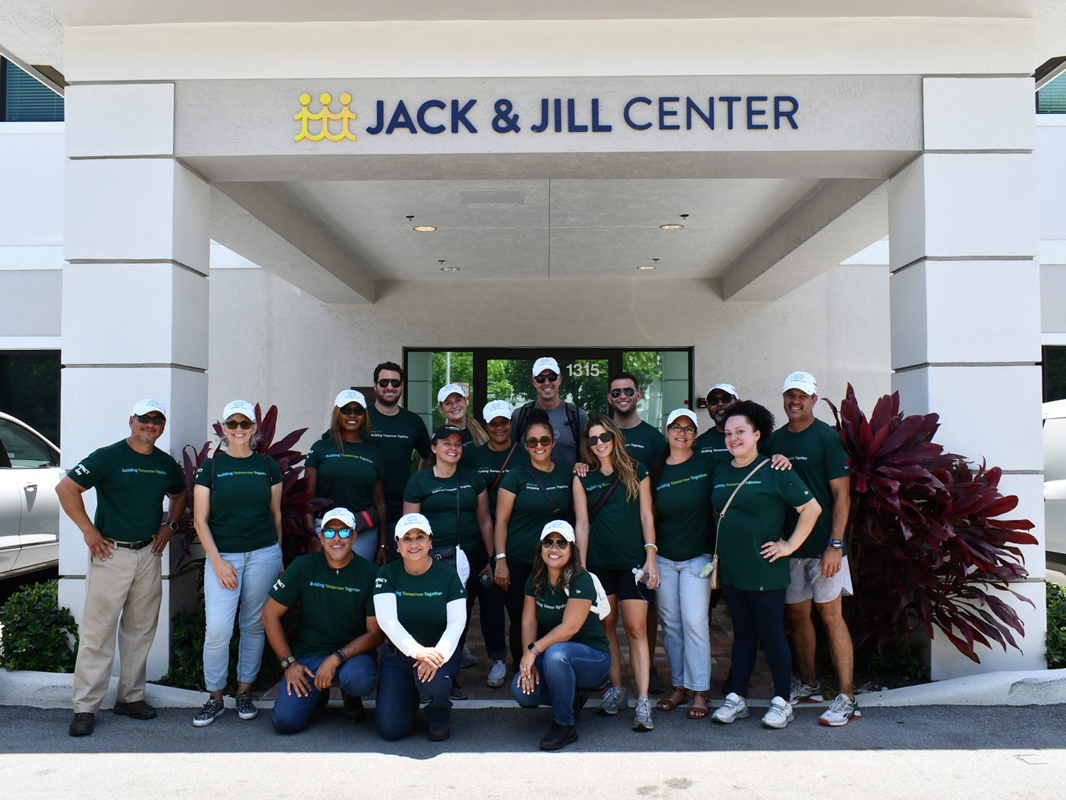 Group in front of Jack and Jill Center